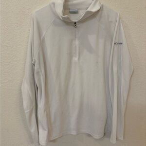 Columbia Women’s White Quarter-Zip Fleece Pullover